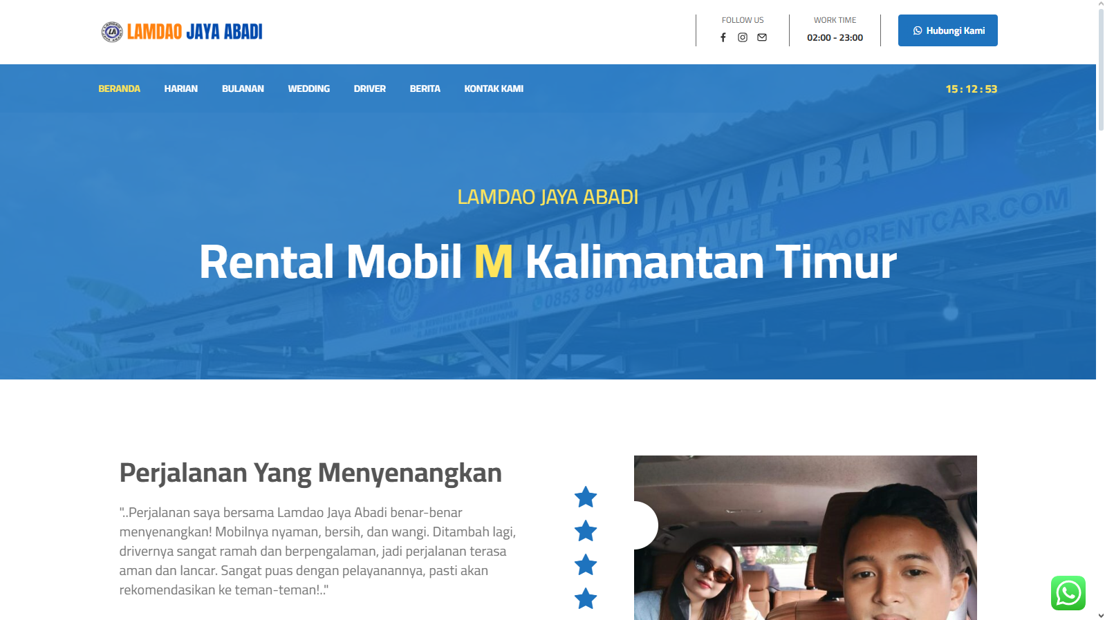 Website Rental Mobil